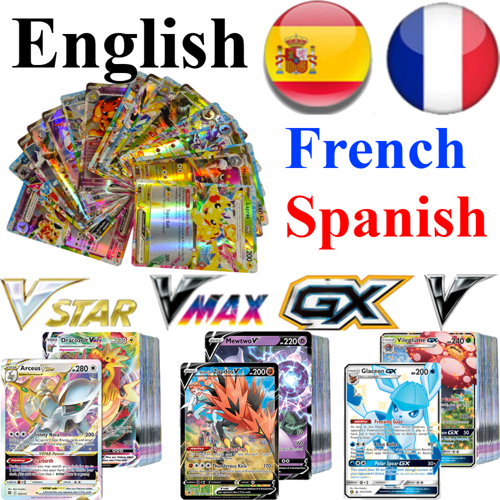 Party Games In Spanish - pokémon TCG GX VSTAR VMAX Cards