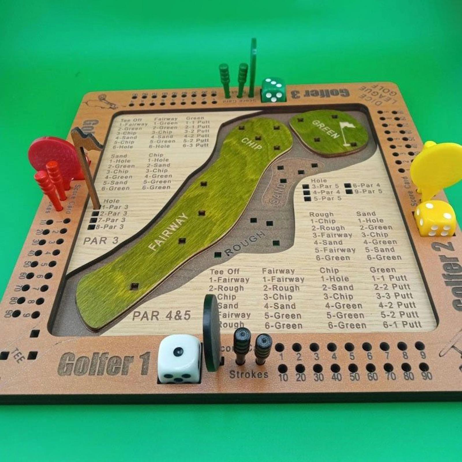 Golf Dice Game Wooden Challeng - Party Games Golf recension och pris