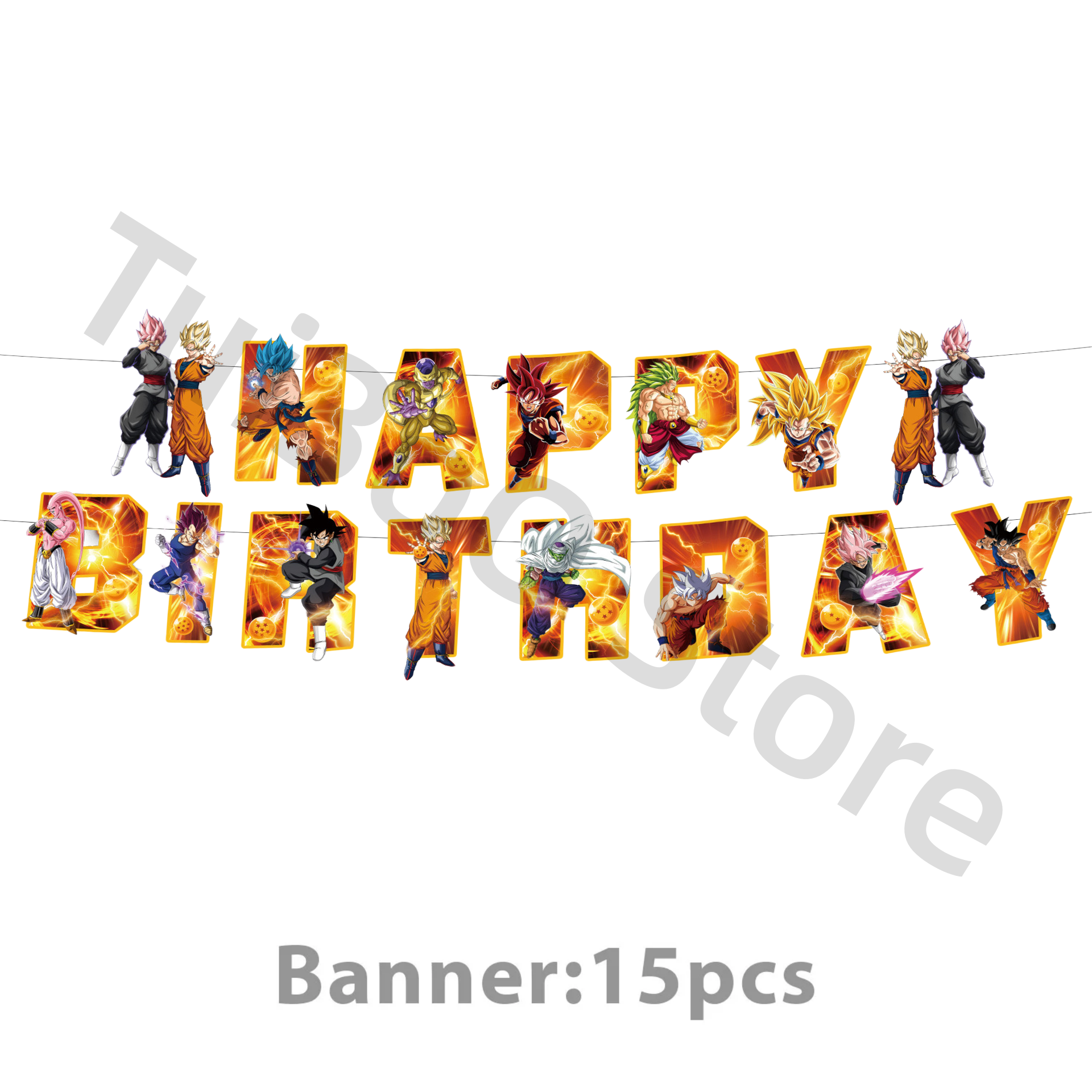 Anime Dragon Ball Themed Birth - Party Games Kids Birthday recension och pris