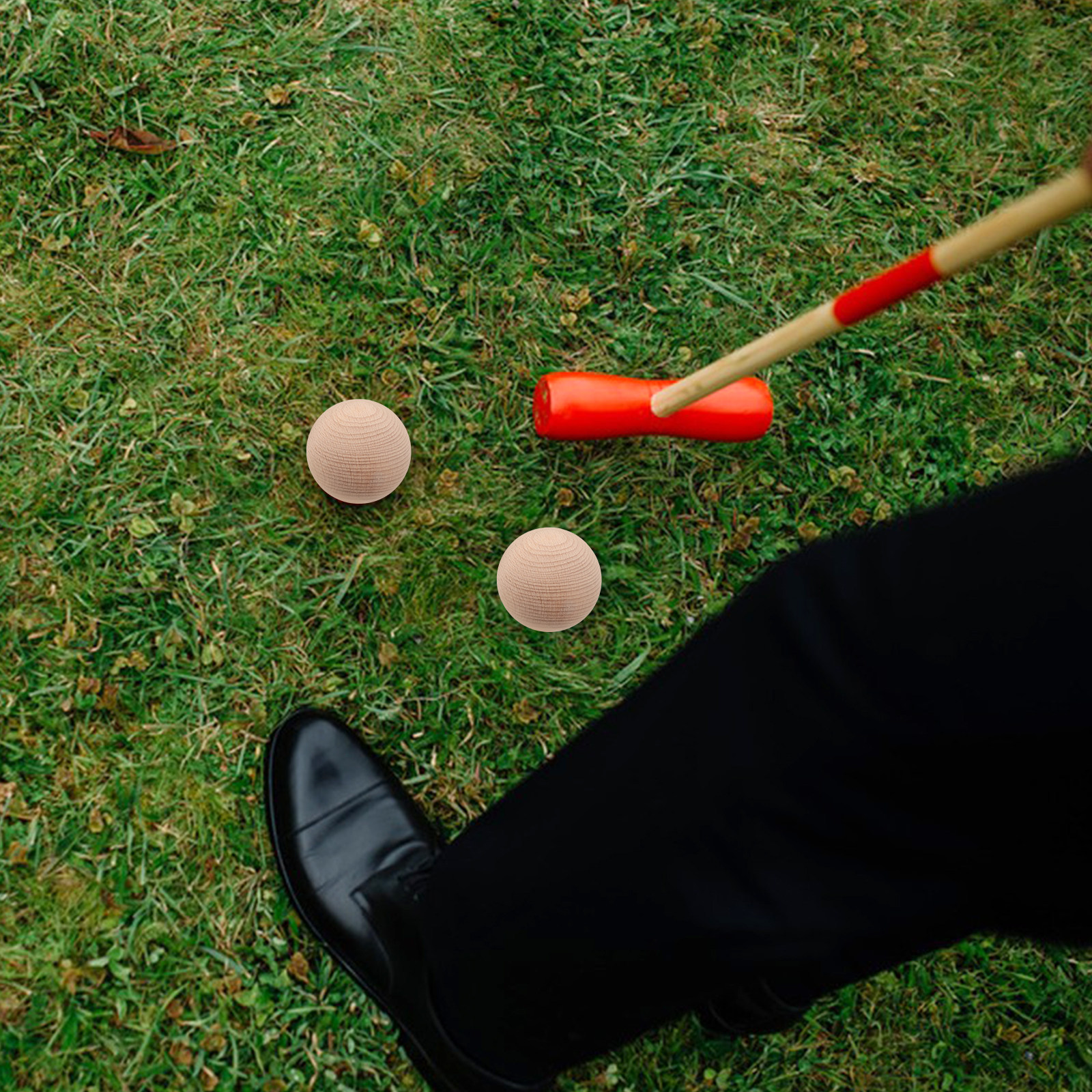 3Pcs Beech Wood Golf Croquet B - Croquet Set Lawn recension och pris