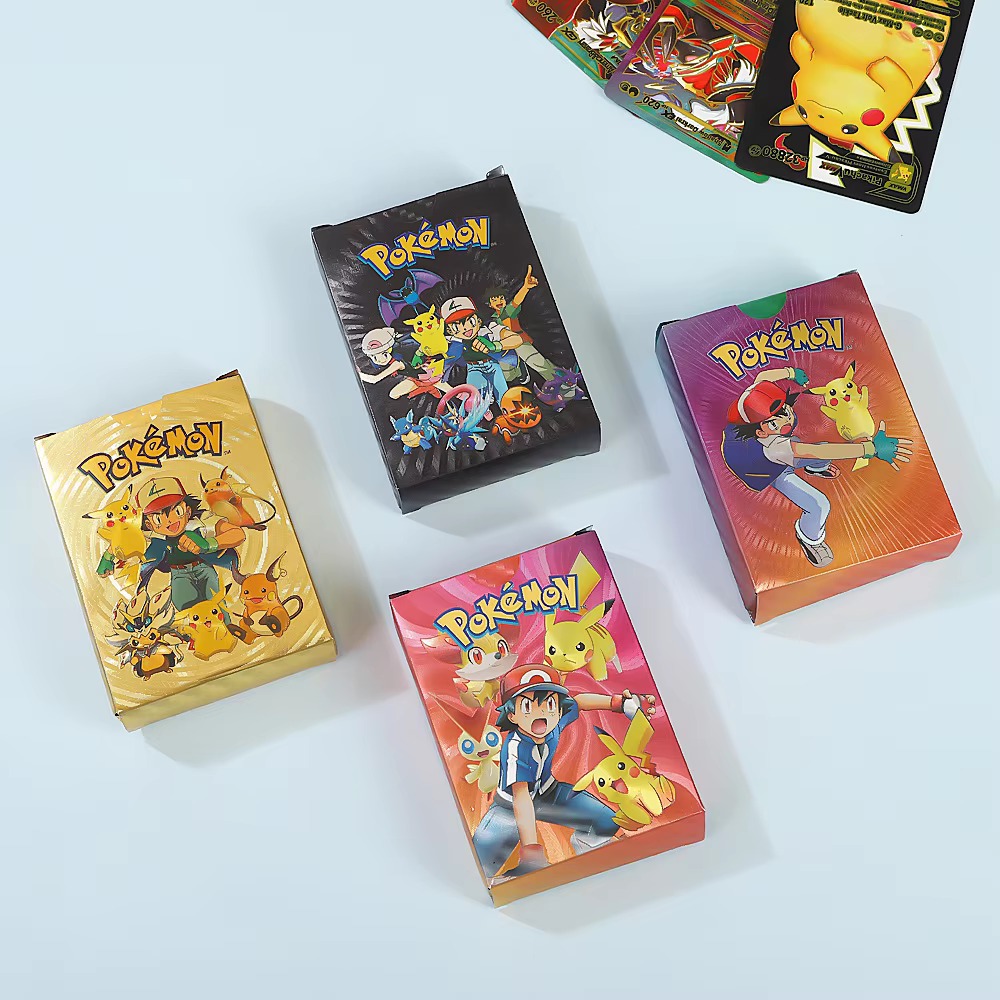 55PCS Pokemon GX Gold Foil Fla - Party Games In Spanish recension och pris