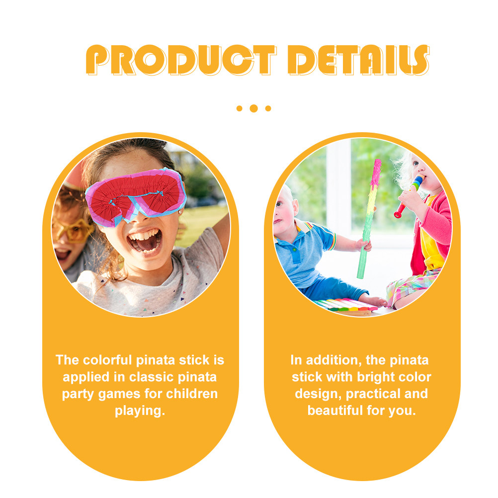 1 Set Pinata Stick Colorful Pa - Party Games Kids Birthday recension och pris