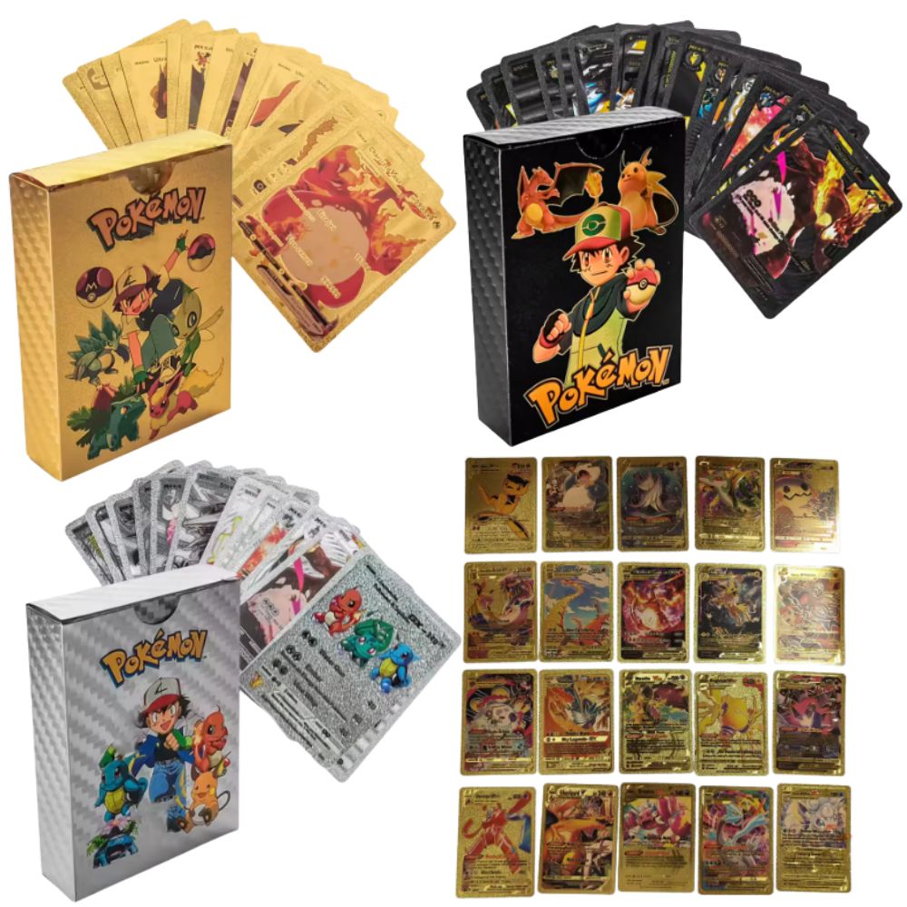 55PCS pokémon cards Vmax GX Go - Party Games In Spanish recension och pris