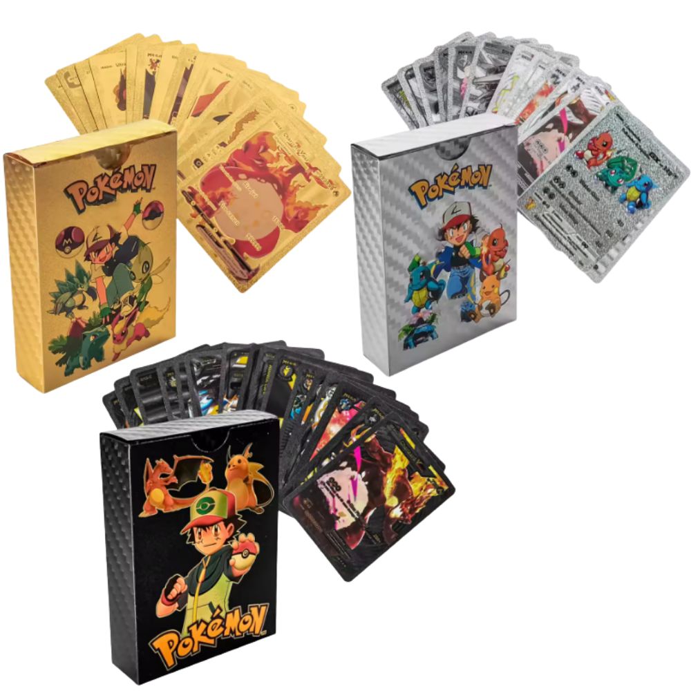 55PCS pokémon cards Vmax GX Go - Party Games In Spanish recension och pris