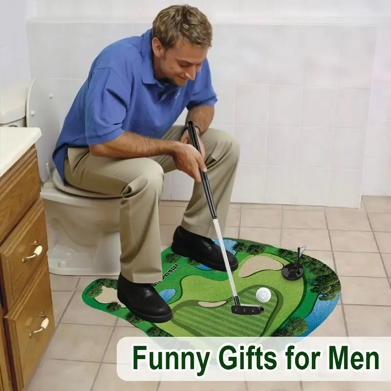 Mini Toilet Golf Toy Set - Fun - Party Games Golf recension och pris