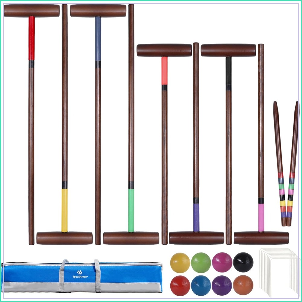 8 Players Croquet Set with Reg - Croquet Set Lawn recension och pris
