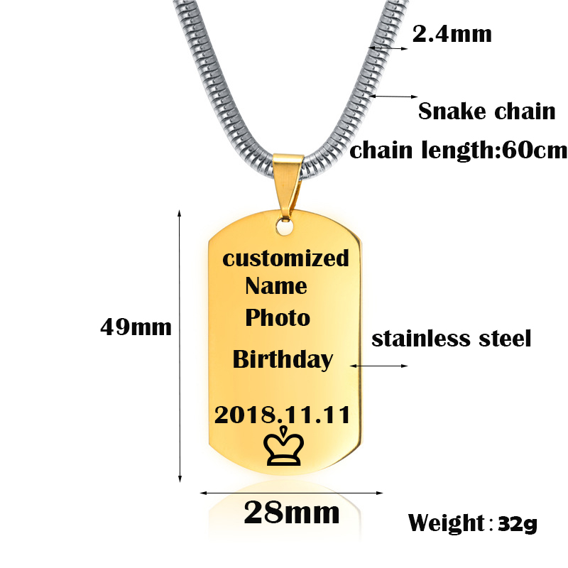 Customized Necklace Engrave Na - Party Games Name recension och pris