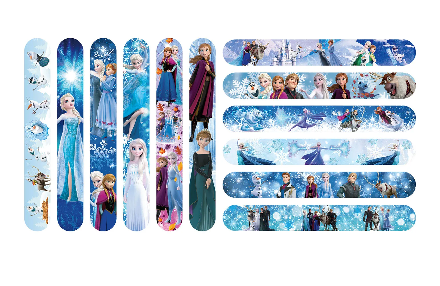 12Pcs Frozen Slap Bracelets Pa - Party Games Kids Birthday recension och pris