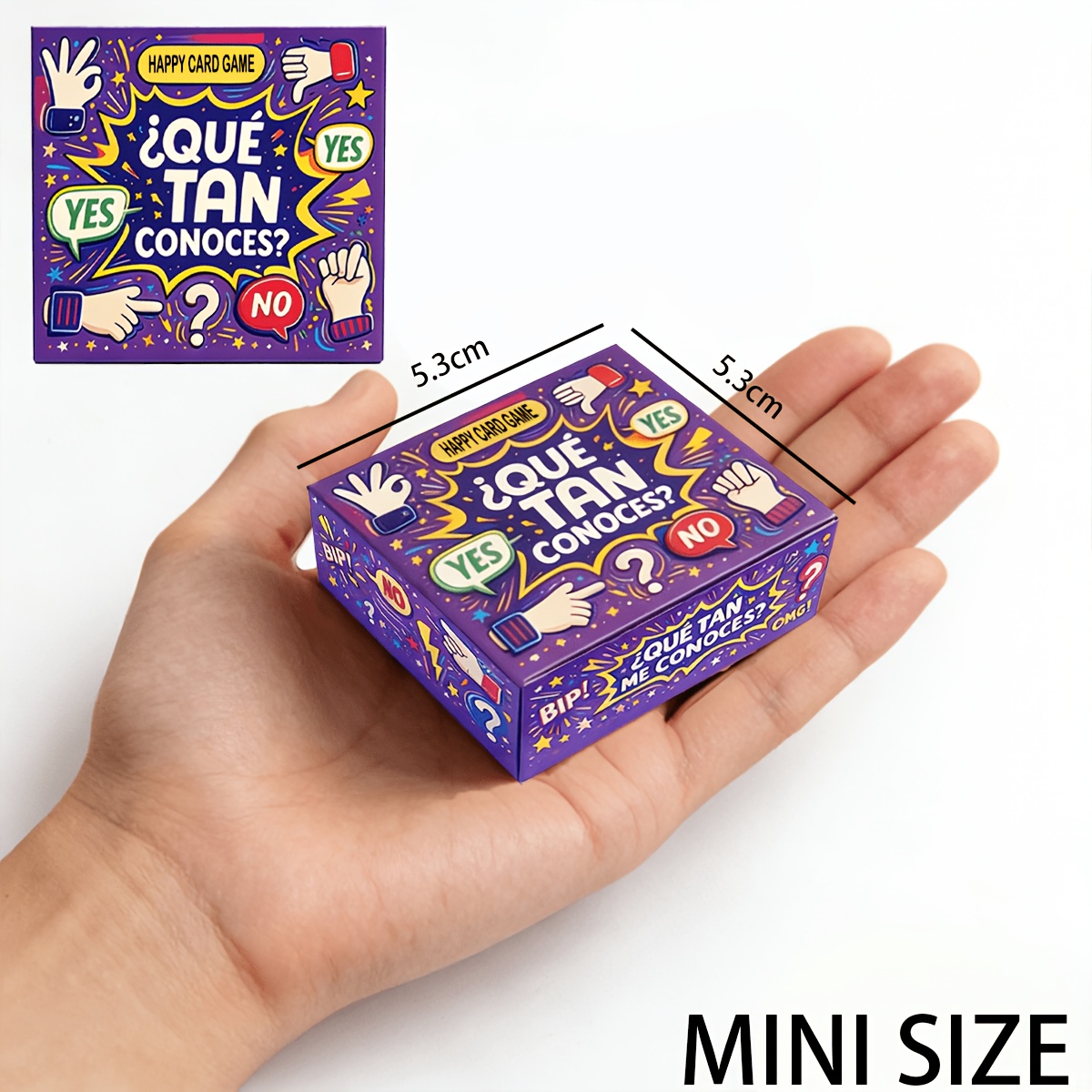 Mini 5cm Party Question Card G - Party Games In Spanish recension och pris