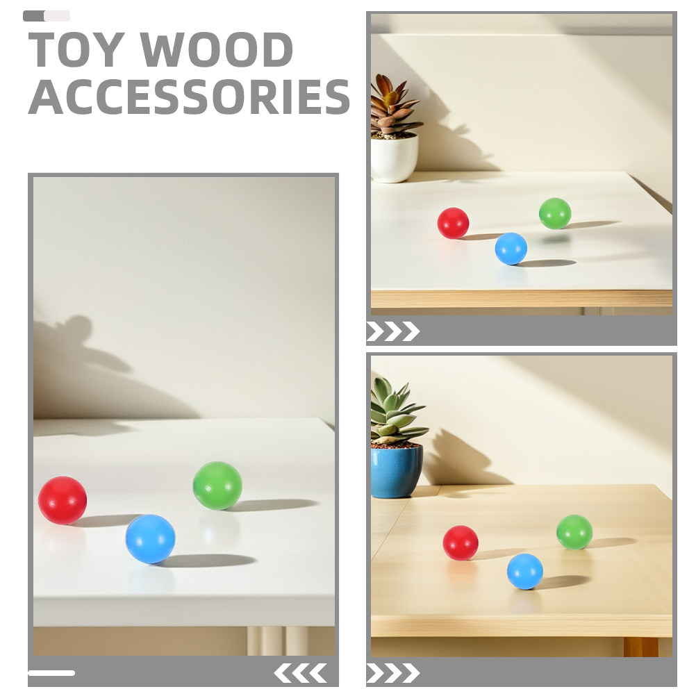 3Pcs Wooden Croquet Ball Set f - Croquet Set Lawn recension och pris