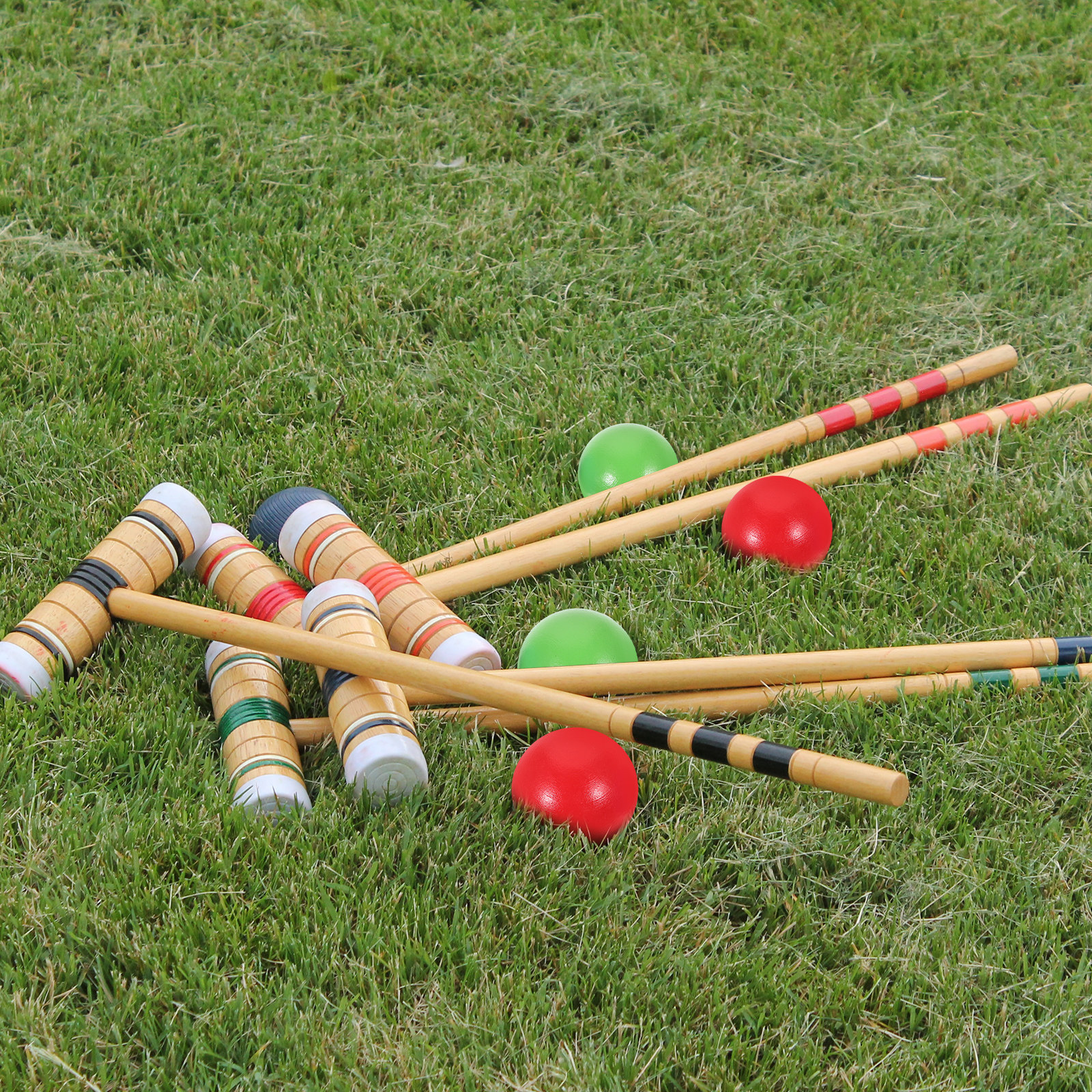 3Pcs Wooden Croquet Ball Set f - Croquet Set Lawn recension och pris