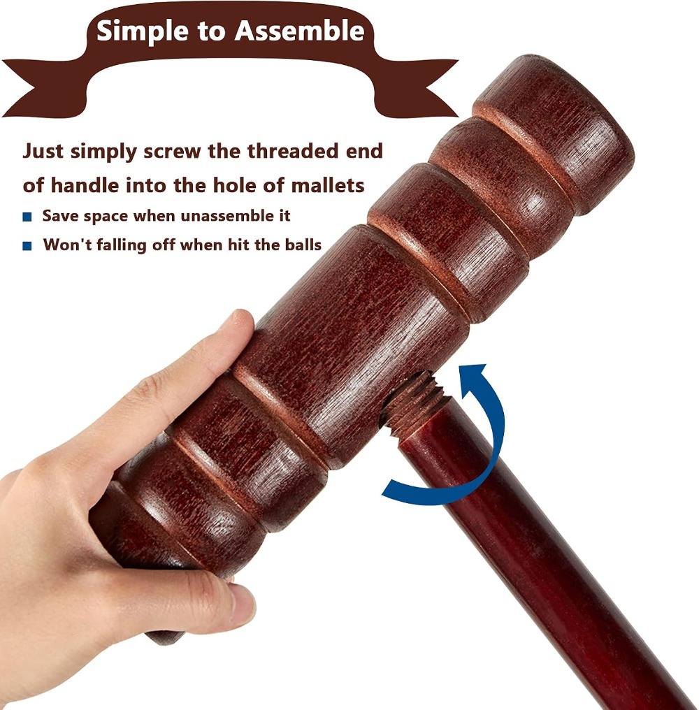 Croquet Set for Adults - 8 Pla - Croquet Set Lawn recension och pris