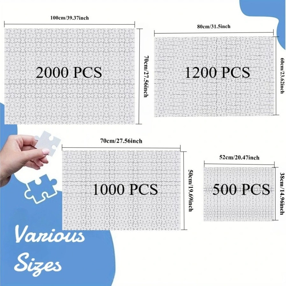 500/1000/1200/2000PCS Puzzles  - Party Games In Spanish recension och pris