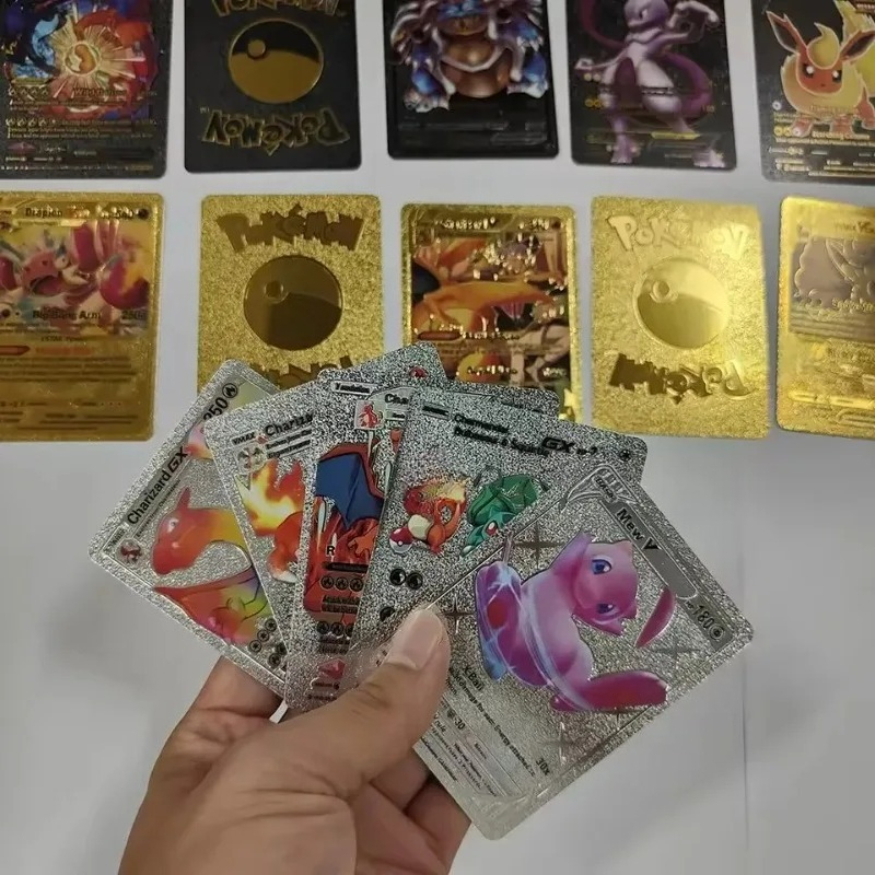 Pokémon Gold Foil Cards55PCS G - Party Games In Spanish recension och pris